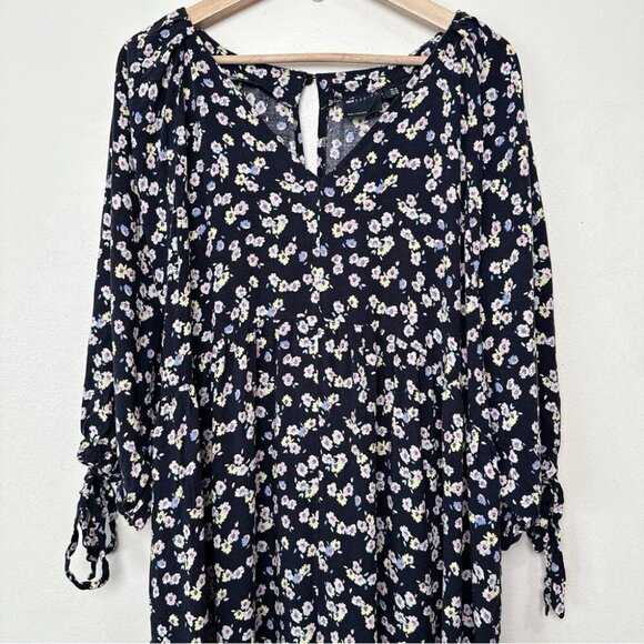 Asos Design Womens 14 Long Sleeve Floral Jumpsuit - Picture 2 of 12